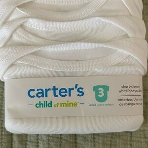 NWT Carter’s child of mine 3 pk short sleeve bodysuits Newborn